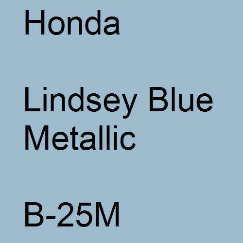 Honda, Lindsey Blue Metallic, B-25M.